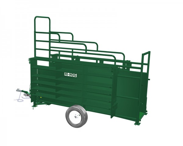 portable livestock loading chute