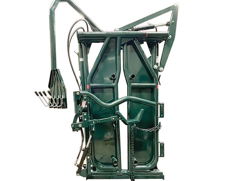 hydraulic head holder hydraulic squeeze chute hi hog livestock 2