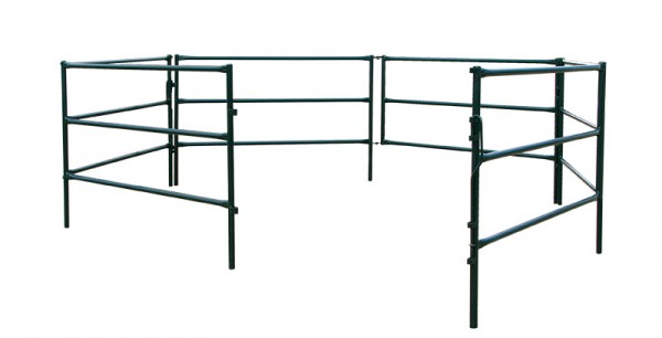 From the field to the event and back to the ranch with confidence portable travel horse corrals, high tensile steel with a durable powder coat baked on finish, manufactured by Hi-Hog Ranch Equipment