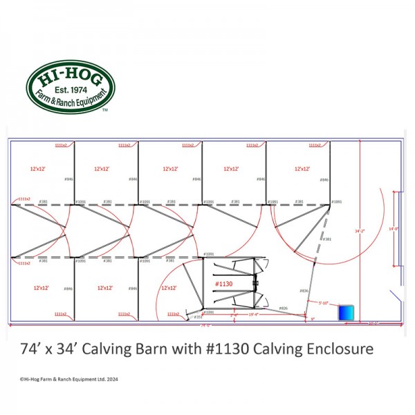 The first step to designing a calving barn that works for you is inspiration Hi-Hog Farm and Ranch Equipment custom designs calving barns