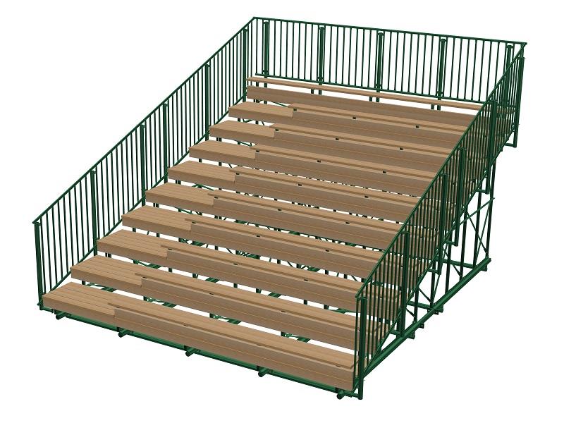 Hi-Hog 10-Row Bleacher Frame