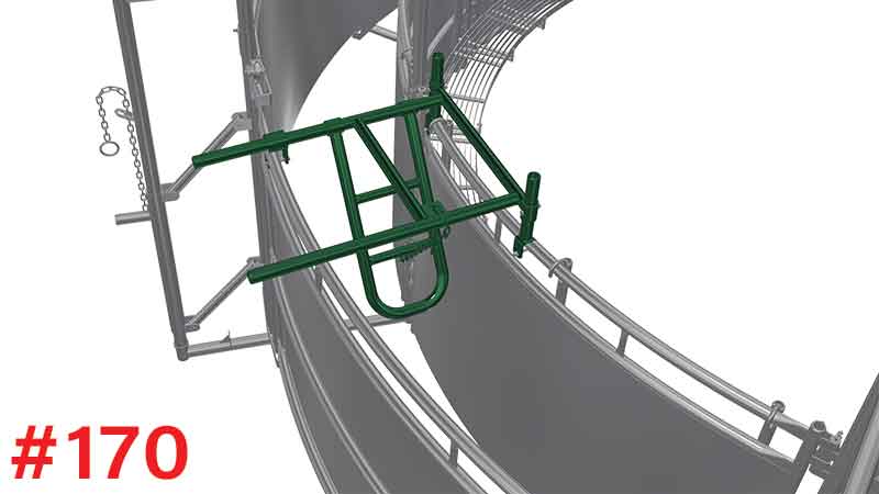 Hi-Hog Alley-Stop mounted on an adjustable U-Alley