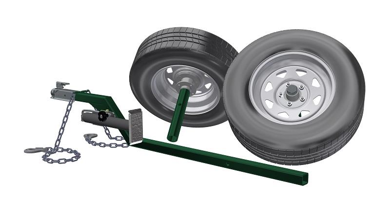 Add a transport kit to any Hi-Hog Stationary Loading Chute to make it portable. Transport Kit for Loading Chute