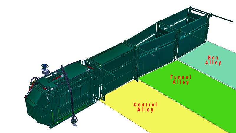 Hi-Hog Bison Handling System with sheeted alley