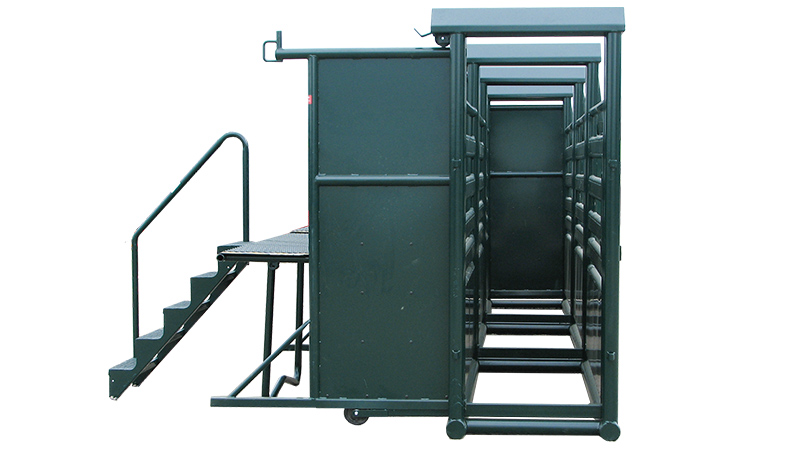Interior view of bucking chutes