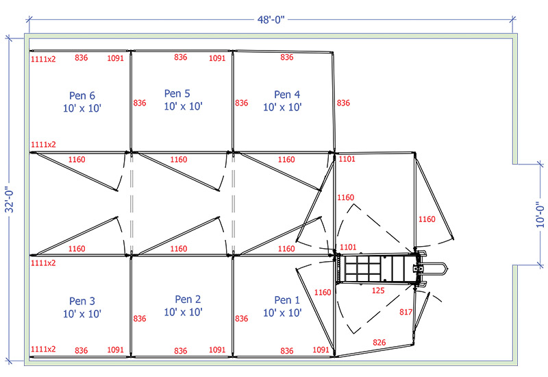 Sample Calving Barn Design and layout