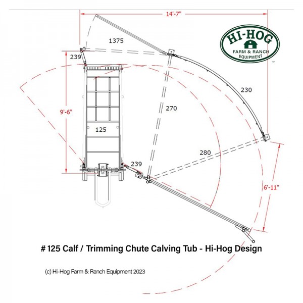 The Calving Chute combined with Hi-Hog's Crowding Tub A corral designed to assist cows in birthing calves.
