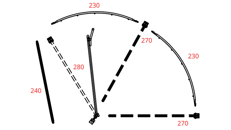 Hi-Hog's exploded view of parts required in a quarter circle crowding tub