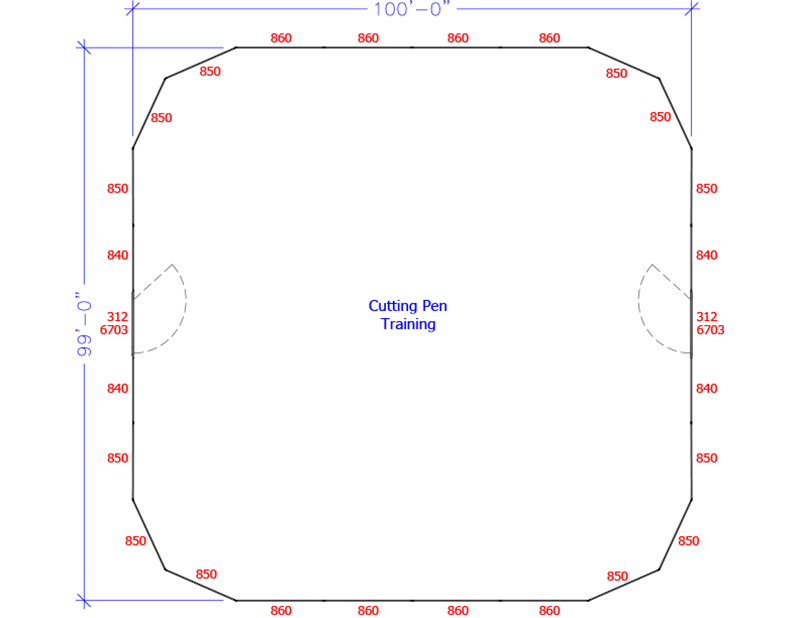 Hi-Hog Sample Cutting Horse Arena Design