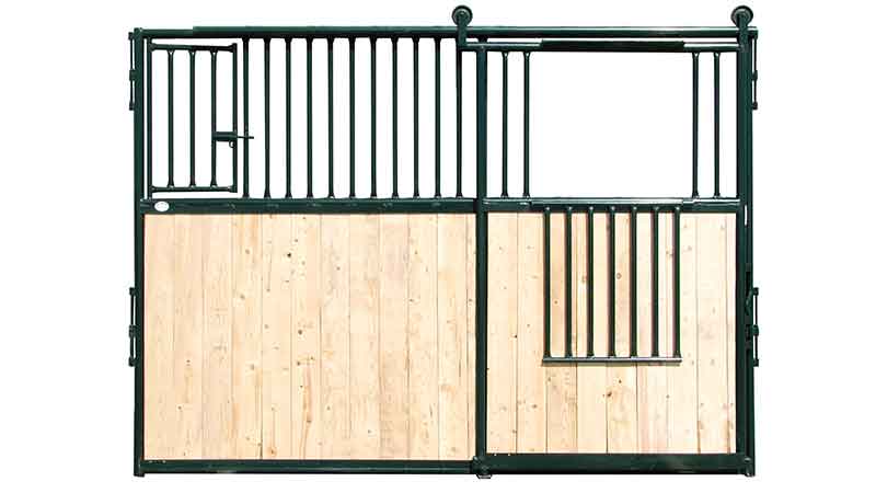 Hi Hog Box Stalls Front with silent rolling doors