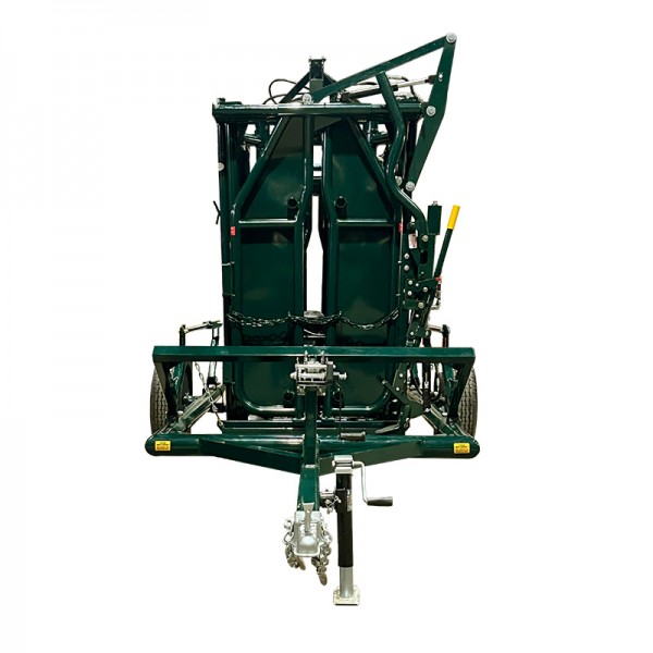 Hi-Hog's Multi-Transport Trailer Fully Loaded is 3,197 lbs, With 1800 lbs to Spare. a multi-purpose transport trailer loaded with acattle squeeze chute.