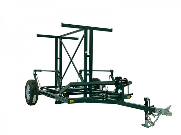 With the Muli-Transport Trailer (758 lbs) and System Transport Rack (419 lbs) there is capacity for (3,823 lbs) of gates panels and systems. a transport trailer with optional panel rack