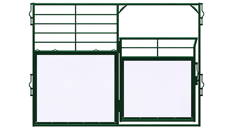 Hi Hog Portable Event Horse Stall Front with three quarter height door
