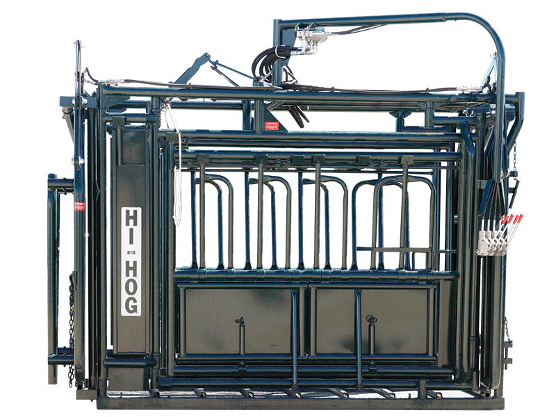 Hydraulic Cattle Squeeze Chute with full animal access