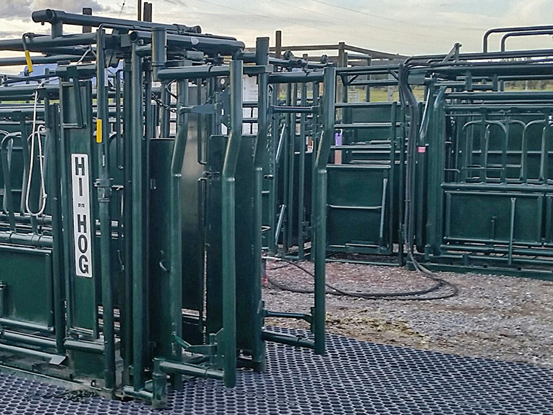 Superior livestock footing for low stress cattle handling