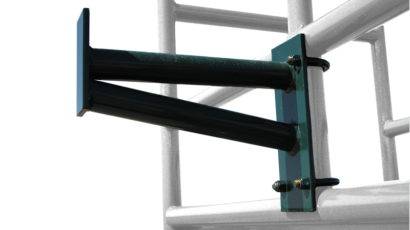 Panel hanger for Hi-Hog's cattle loading chute