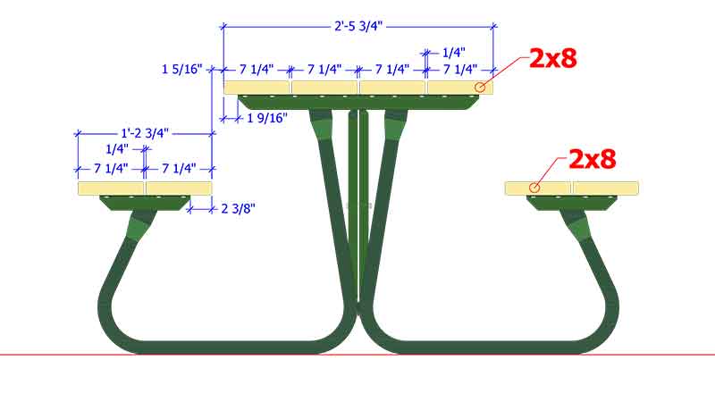 Picnic Table Frame Kit from Hi-Hog Farm & Ranch