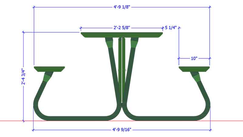 Hi-Hog Picnic Table Frame