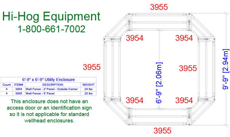 Hi-Hog Sample - 02  Utility Cattle Guard Enclosure