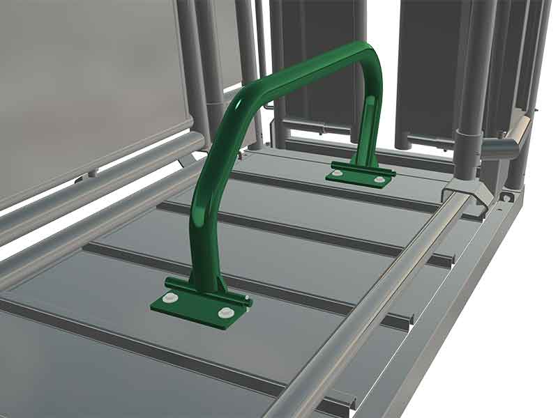 Sternum Bar mounted in a Hi-Hog cattle squeeze chute