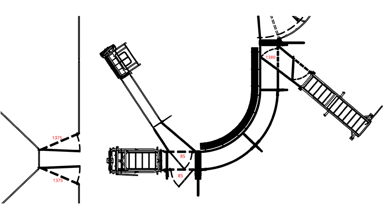 Sample cattle handling system utilizing Hi-Hog's various sorting options