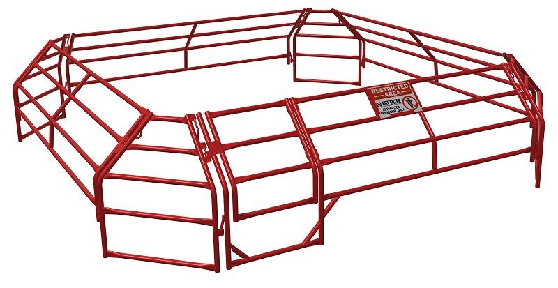 10' x 10' Well Fence Enclosure. No tools required for assembly. 10' x 10' Wellhead Fence Enclosure