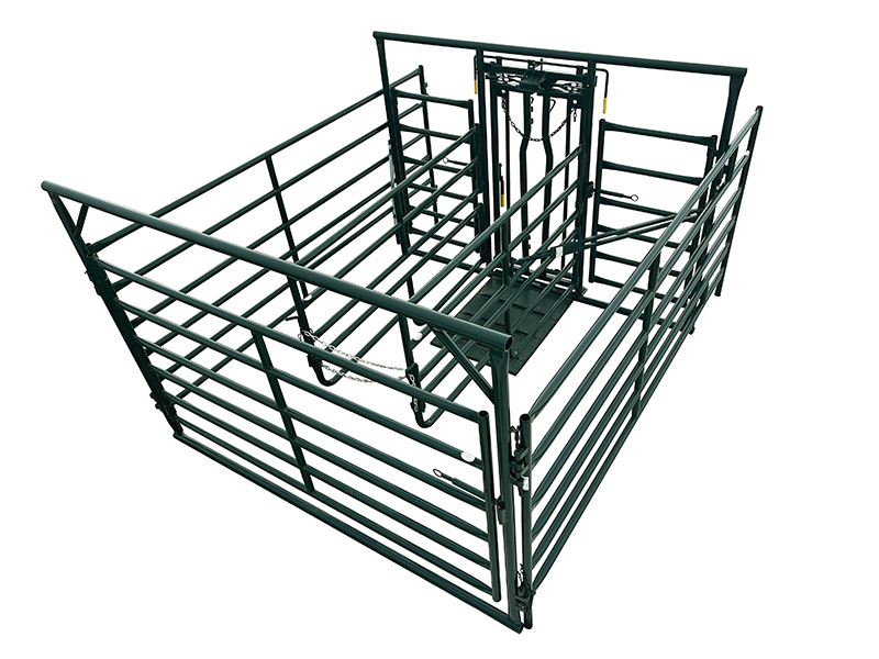 The heavy duty side panels for the calving enclosure are 12′ long and 66″ high. A pen for the safe birthing of calves.