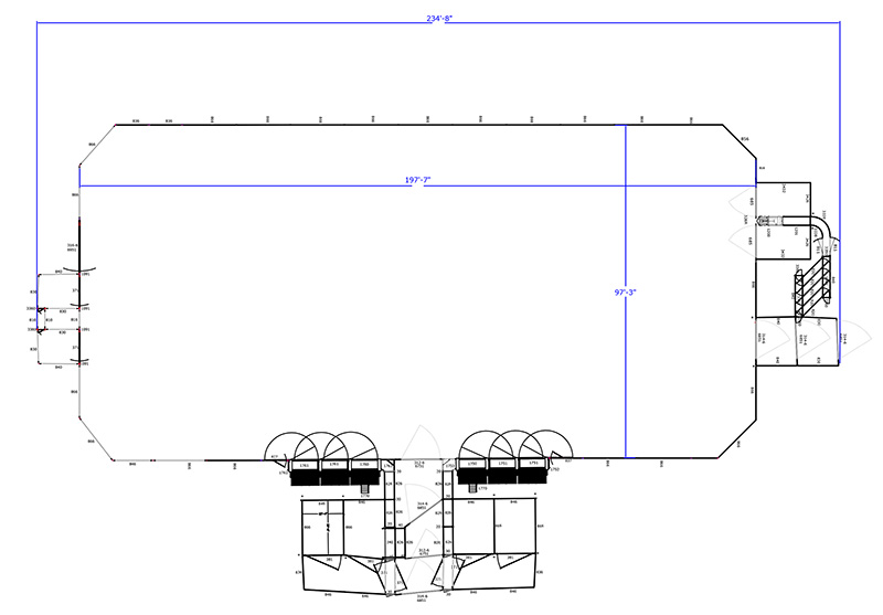 Hi-Hog's sample arenas for hsting rodeo events