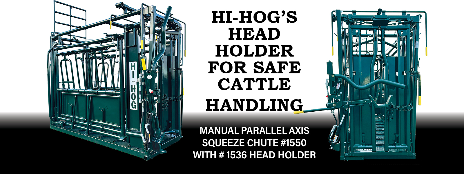 Hi Hog Parallel Axis Squeeze Chutes with 1536 Head Holder Cattle Handling Equipment