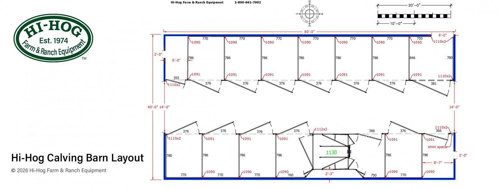 hi hog calving barn layout calving pen