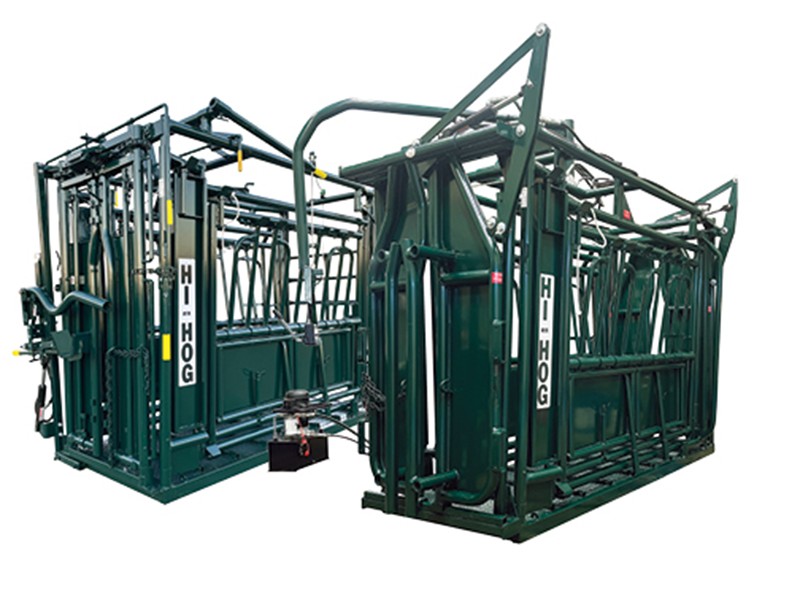 1550 1556 Cattle Squeeze Chutes Hi Hog Livestock Handling