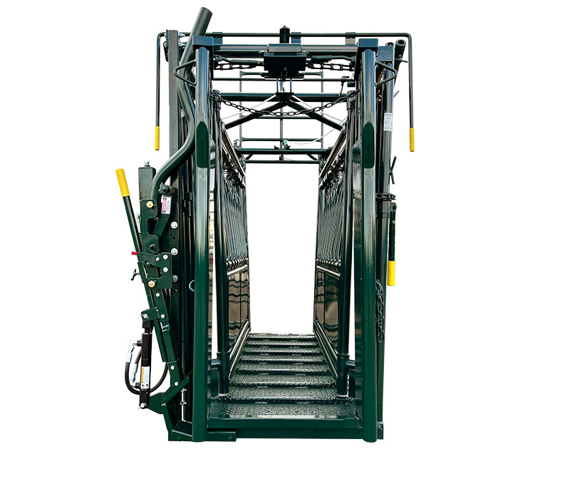 Cattle Squeeze Chute option for the restraint of Cattle's heads for Vacinations and Veterinary Procedures.