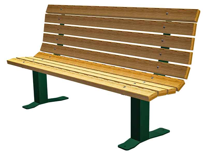 Park Bench with wood