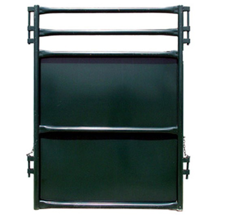 A steel panel used in a cattle handling system