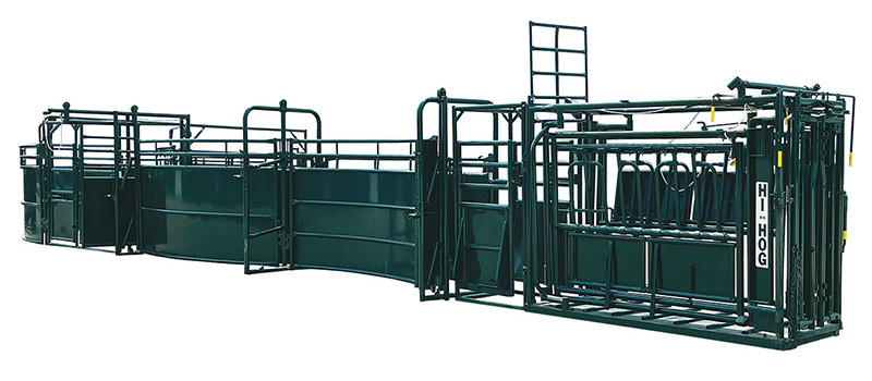 If you would like a longer alley, simply add another alley section. Each additional section adds approximately 10’ to the alley’s length. an alley for the safe treatment of cattle on a ranch