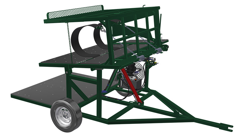 Hi-Hog's tipping table allows for better access to the hooves and underside of the animal, speeding up procedures. A bull tipping table for hoof trimming by Hi-Hog Farm & Ranch Equipment