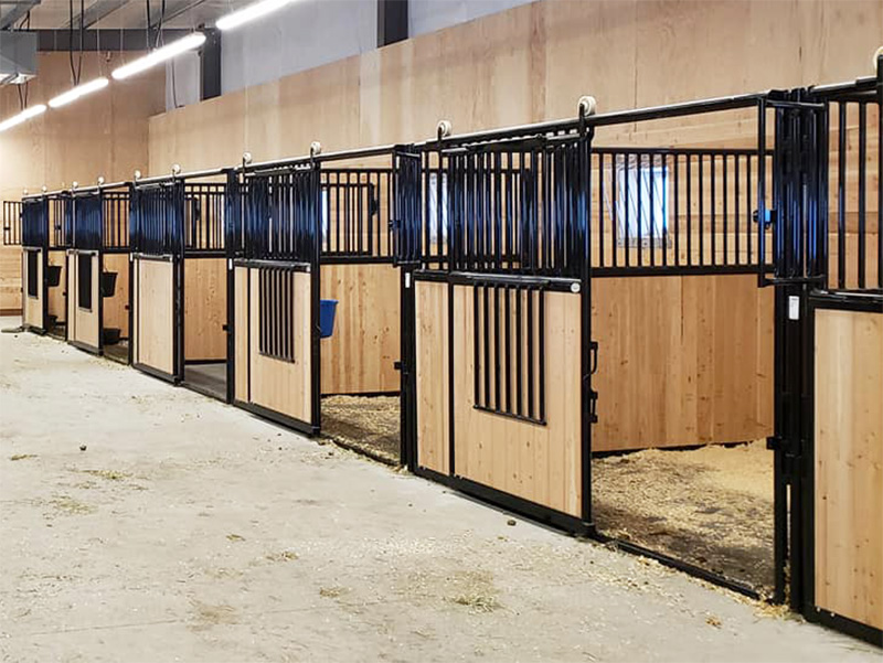 Easy to Clean, Built to Last Hi-Hog Equine Box Stalls