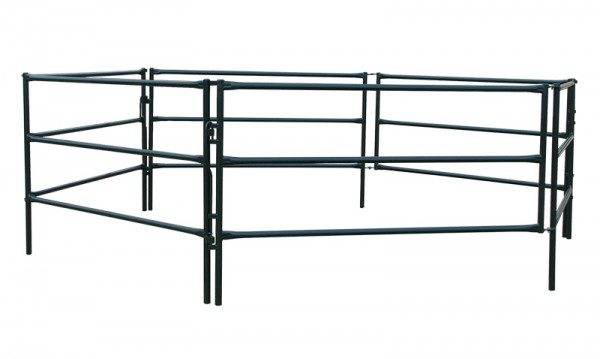 NO TOOLS REQUIRED - BUILT FROM HI-TENSILE STEEL temporary fencing enclosure set up using #746 equine panels